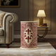 Elegant Fleur-de-Lis Decorative Vase | Luxury Handmade Side Table