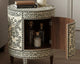 Ethereal Handcrafted Bone Inlay Side Table