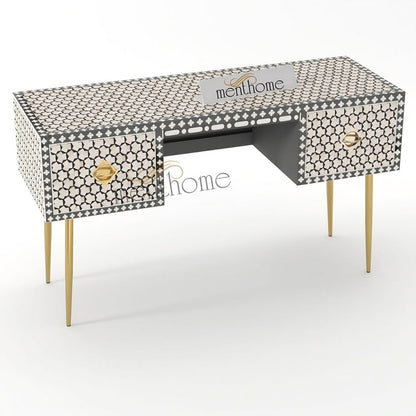 Targua Inlaid Desk Bone Inlay