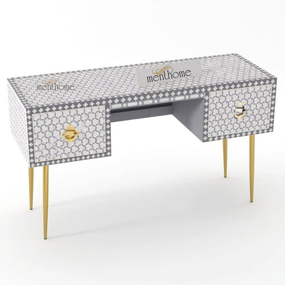 Targua Inlaid Desk Bone Inlay
