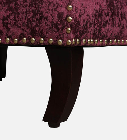 Fabric Wing Chair in Red Colour