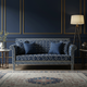 Luxury Blue Inlay Sofa | Luxury Handmade Sofa