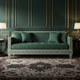 Inlay Classic Green Velvet Sofa | Luxury Handmade Sofa
