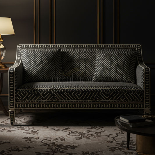 Luxury Inlay Patterned Sofa | Luxury Handmade Sofa