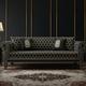 Luxury Black and Gold Inlay Sofa | Luxury Handmade Sofa