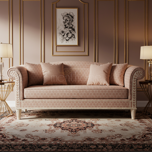 Luxury Inlay Patterned Sofa | Luxury Handmade Sofa
