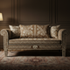Elegant Inlay Floral Sofa | Luxury Handmade Sofa