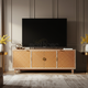 Luxury Inlay Geometric Pattern TV Cabinet | Luxury Handmade TV Cabinet