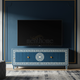 Inlay Blue Greek Key TV Cabinet | Luxury Handmade TV Cabinet
