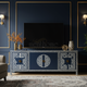 Luxury Inlay Greek Key Pattern TV Cabinet | Luxury Handmade TV Cabinet
