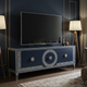 Luxury Inlay TV Cabinet with Greek Key Design | Luxury Handmade TV Cabinet