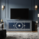 Inlay Blue Greek Key TV Cabinet | Luxury Handmade TV Cabinet