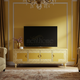 Luxury Inlay TV Cabinet with Classic Greek Key Design | Luxury Handmade TV Cabinet