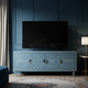 Inlay Blue Patterned TV Cabinet | Luxury Handmade TV Cabinet