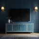 Inlay Blue Luxury TV Cabinet | Luxury Handmade TV Cabinet