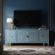 Luxury Blue and White Inlay TV Cabinet | Luxury Handmade TV Cabinet