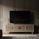 Luxury Inlay Pattern TV Cabinet | Luxury Handmade TV Cabinet