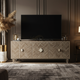 Luxury Inlay Pattern TV Cabinet | Luxury Handmade TV Cabinet