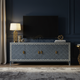 Luxury Inlay Chevron Pattern TV Cabinet | Luxury Handmade TV Cabinet