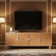 Luxurious Inlay Four-Door TV Cabinet | Luxury Handmade TV Cabinet
