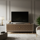 Luxury Inlay Geometric TV Cabinet | Luxury Handmade TV Cabinet