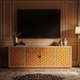 Luxury Inlay Patterned Wooden TV Cabinet | Luxury Handmade TV Cabinet