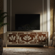 Luxury Inlay Floral Pattern TV Cabinet | Luxury Handmade TV Cabinet