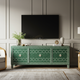 Elegant Green Inlay TV Cabinet | Luxury Handmade TV Cabinet