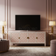 Elegant Inlay Pattern TV Cabinet | Luxury Handmade TV Cabinet