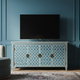 Luxury Inlay TV Cabinet with Geometric Pattern | Luxury Handmade TV Cabinet