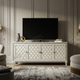 Luxury Inlay TV Cabinet with Elegant Pattern | Luxury Handmade TV Cabinet