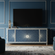 Sunburst Inlay Blue TV Cabinet | Luxury Handmade TV Cabinet