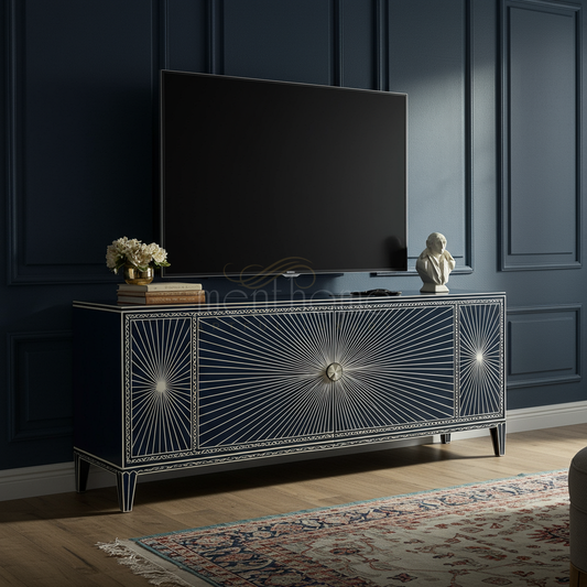 Inlay Starburst TV Cabinet | Luxury Handmade TV Cabinet