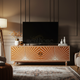 Sunburst Inlay TV Cabinet | Luxury Handmade TV Cabinet
