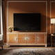 Inlay Sunburst Pattern Luxury TV Cabinet | Luxury Handmade TV Cabinet