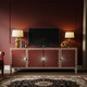 Luxury Inlay Sunburst TV Cabinet | Luxury Handmade TV Cabinet